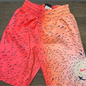 Nike Kids' Orange & Black Shorts